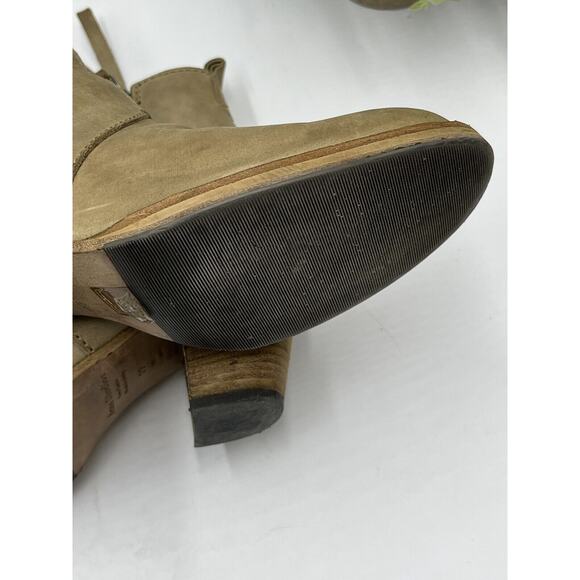 Acne Studios Luxury Beige Pistol Leather Side Zip Ankle Booties Sz39/8.5 US - Picture 10 of 15